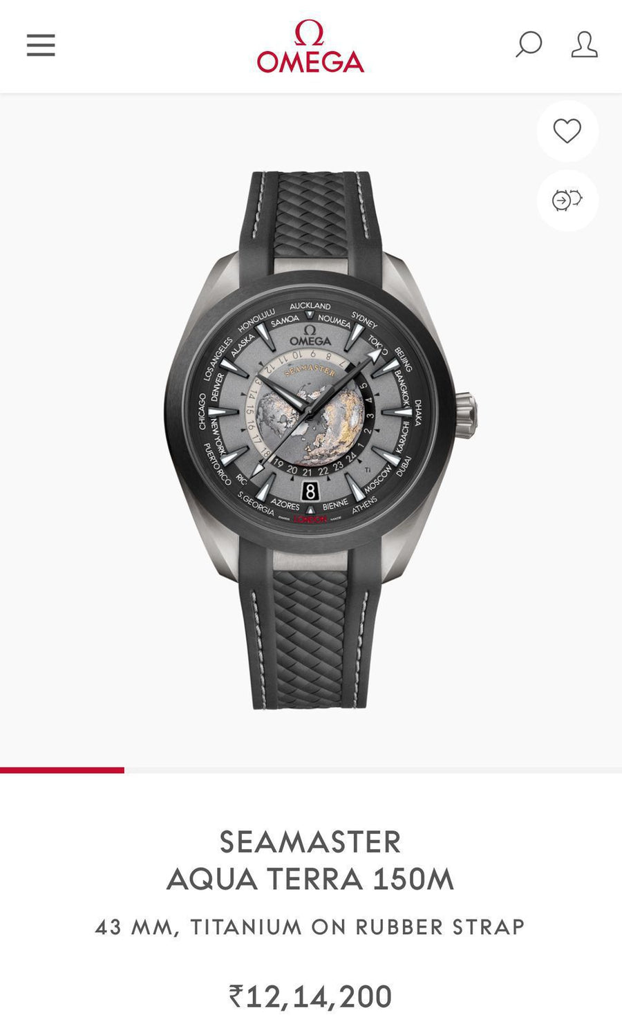 Ome_ga Inspired Aqua Terra Worldtimer Automatic Watch for Men