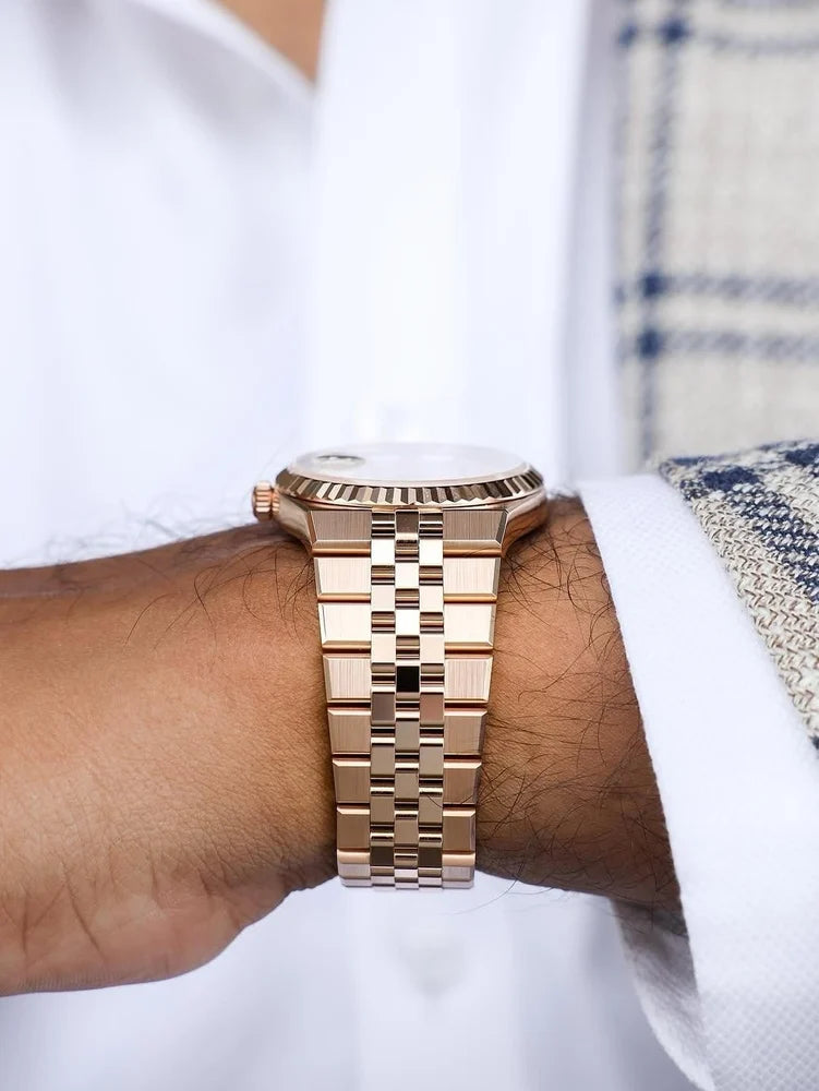 Ro_lex Inspired Luxury Rose Gold Watch for Men – LD 7315